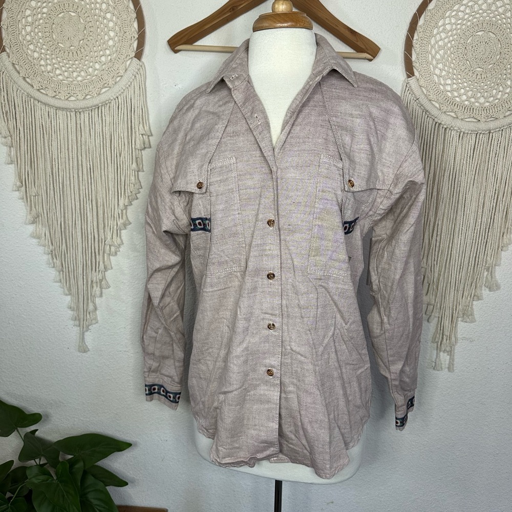 Rocky Mountain vintage men’s western button front shirt made in USA small